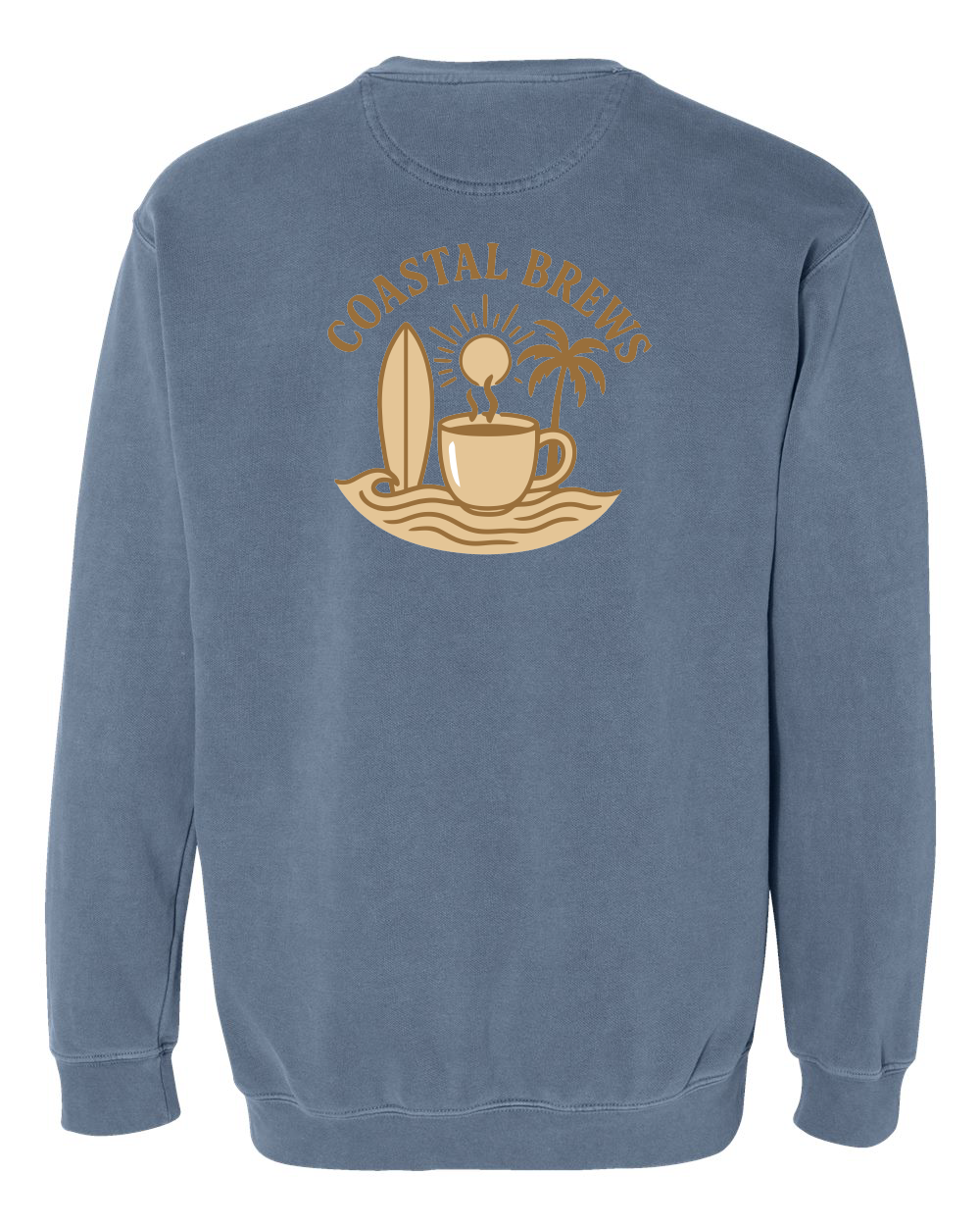 Coastal Brews Comfort Colors Unisex Garment-Dyed Crewneck Sweatshirt - 1566