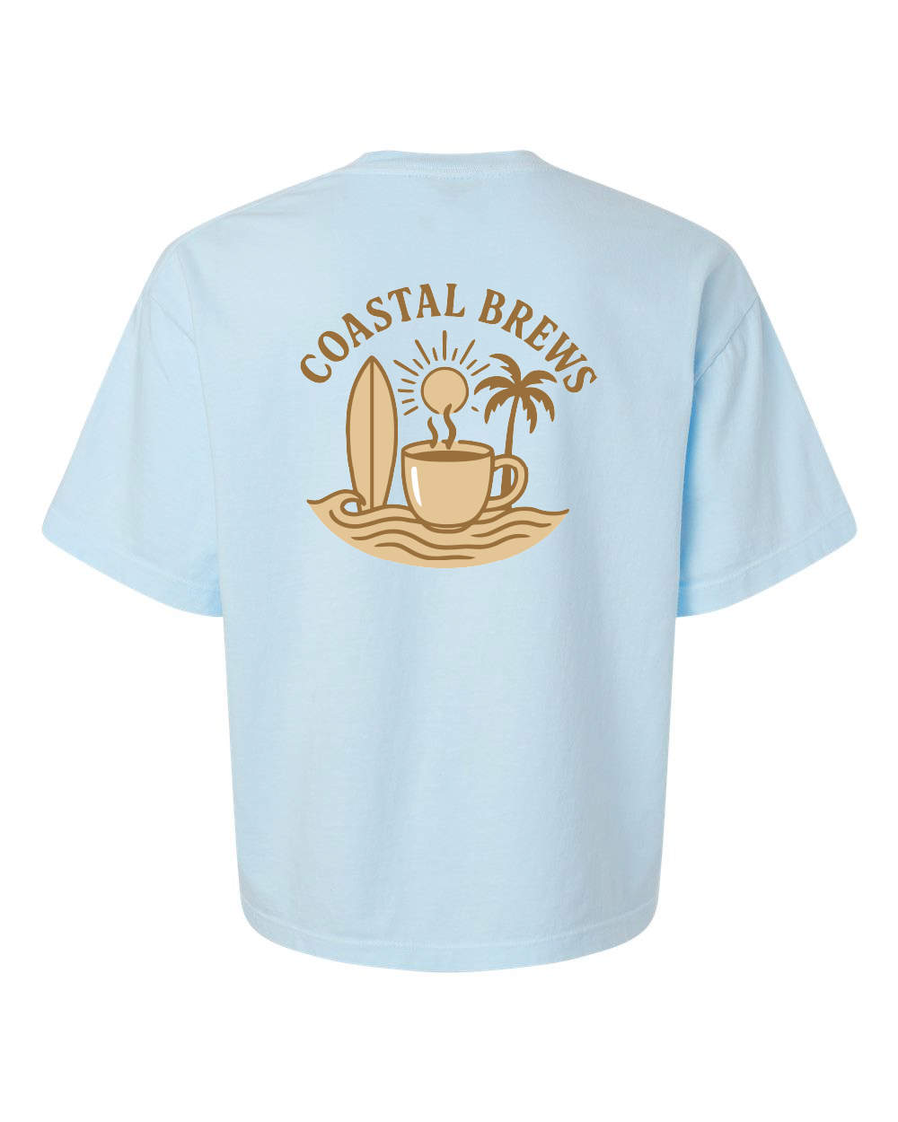 Coastal Brews Comfort Colors Women's Garment-Dyed Heavyweight Boxy T-Shirt - 3023CL