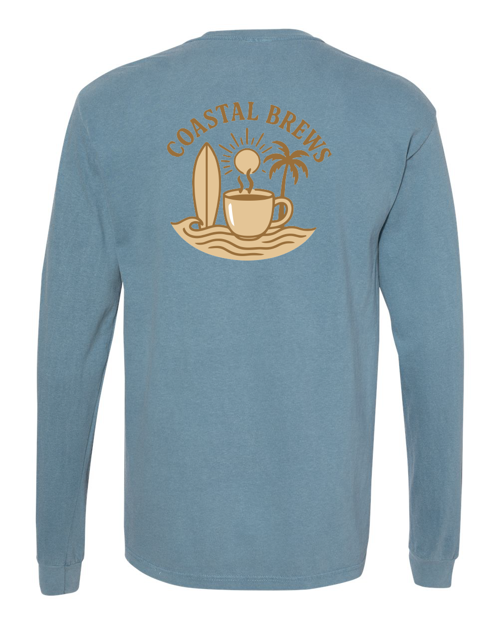 Coastal Brews Comfort Colors Unisex Garment-Dyed Heavyweight Long Sleeve T-Shirt - 6014