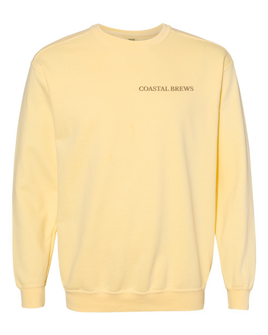 Coastal Brews Comfort Colors Unisex Garment-Dyed Crewneck Sweatshirt - 1566