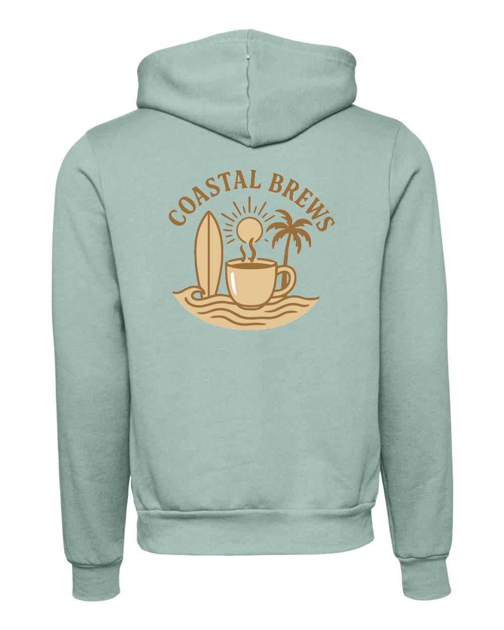 Coastal Brews Bella Canvas Unisex Sponge Fleece Hoodie Sweatshirt - 3719