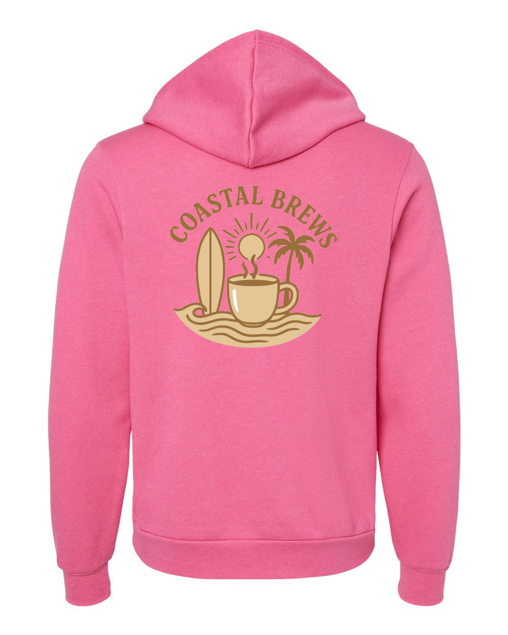 Coastal Brews Bella Canvas Unisex Sponge Fleece Hoodie Sweatshirt - 3719