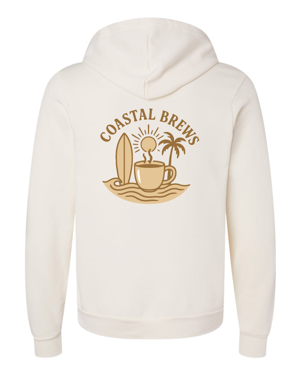 Coastal Brews Bella Canvas Unisex Sponge Fleece Hoodie Sweatshirt - 3719