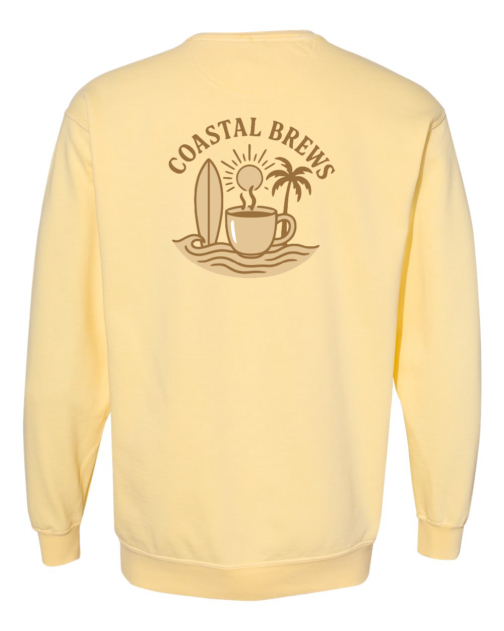 Coastal Brews Comfort Colors Unisex Garment-Dyed Crewneck Sweatshirt - 1566