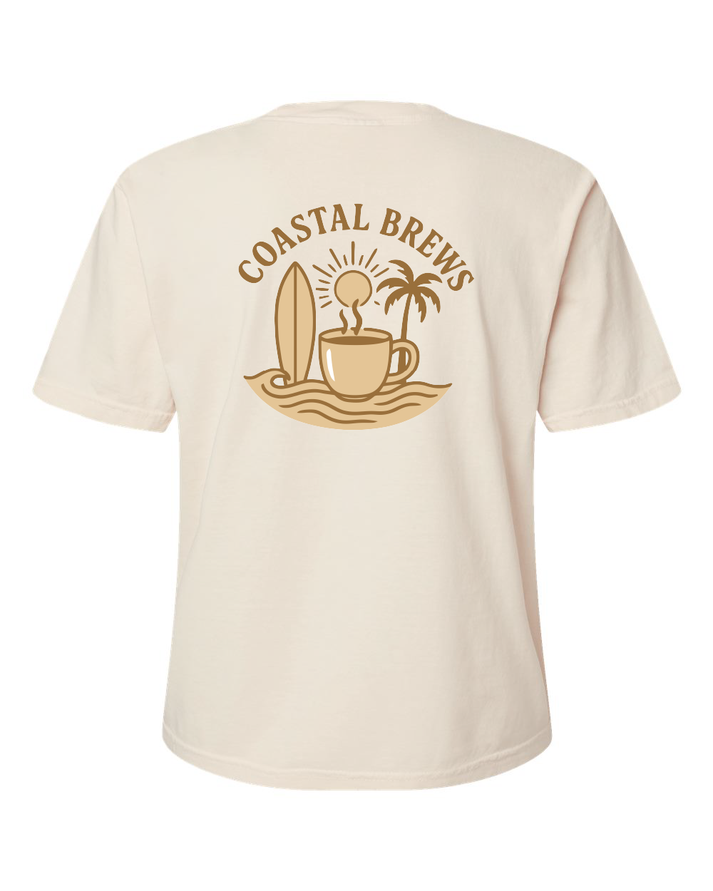 Coastal Brews Comfort Colors Women's Garment-Dyed Heavyweight Boxy T-Shirt - 3023CL