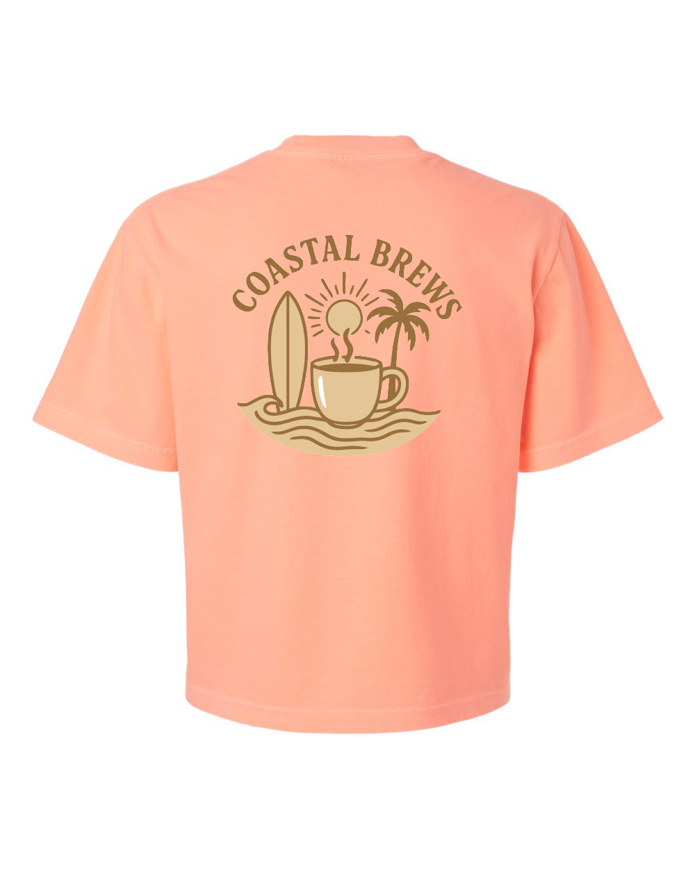 Coastal Brews Comfort Colors Women's Garment-Dyed Heavyweight Boxy T-Shirt - 3023CL