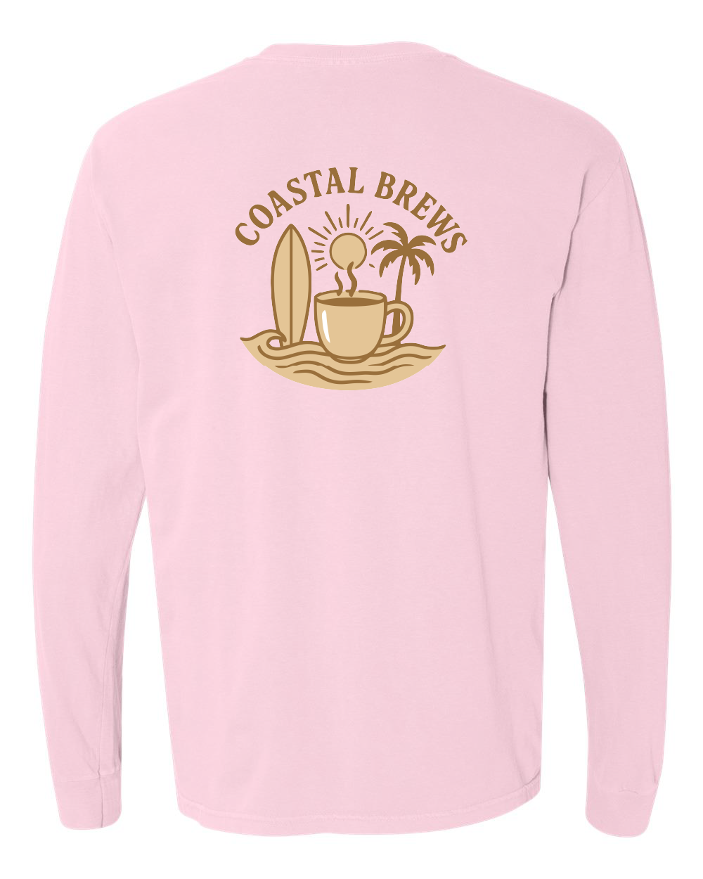 Coastal Brews Comfort Colors Unisex Garment-Dyed Heavyweight Long Sleeve T-Shirt - 6014