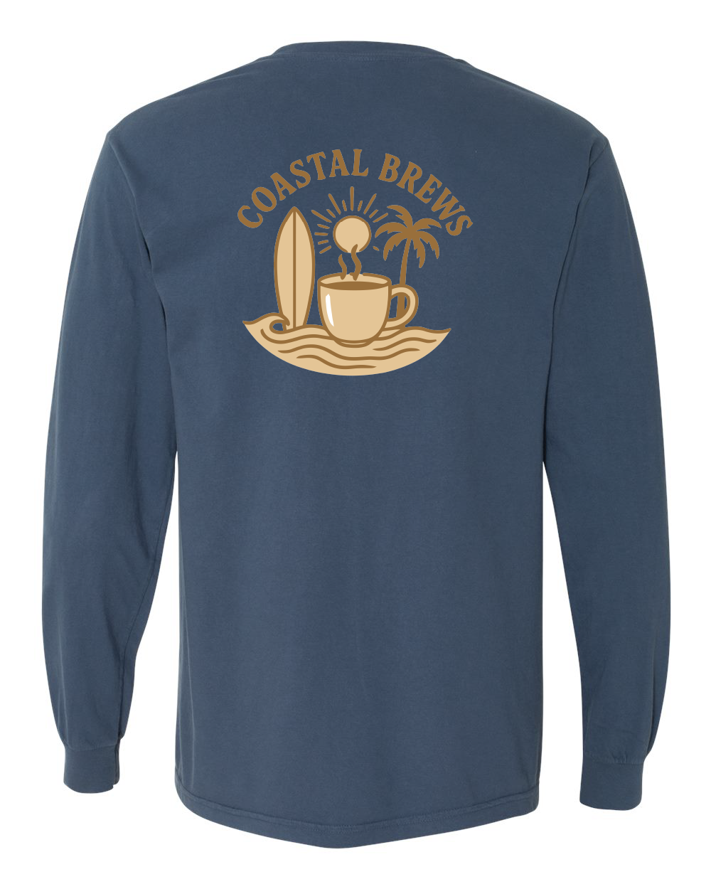 Coastal Brews Comfort Colors Unisex Garment-Dyed Heavyweight Long Sleeve T-Shirt - 6014