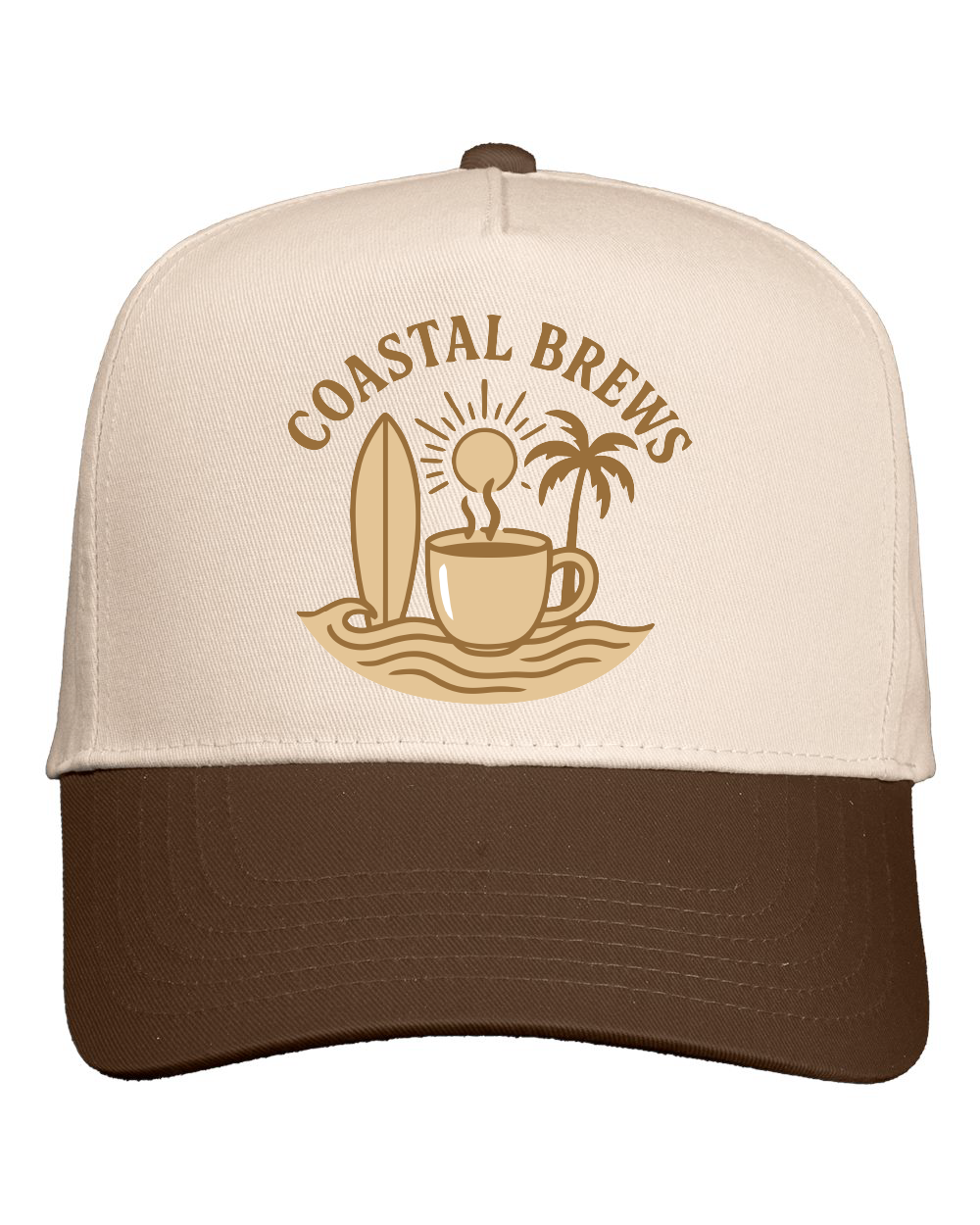 Coastal Brews Five-Panel Twill Cap - 8869